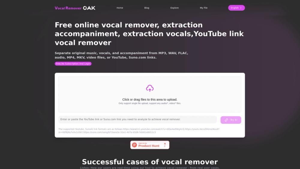 image for Vocal Remover Online