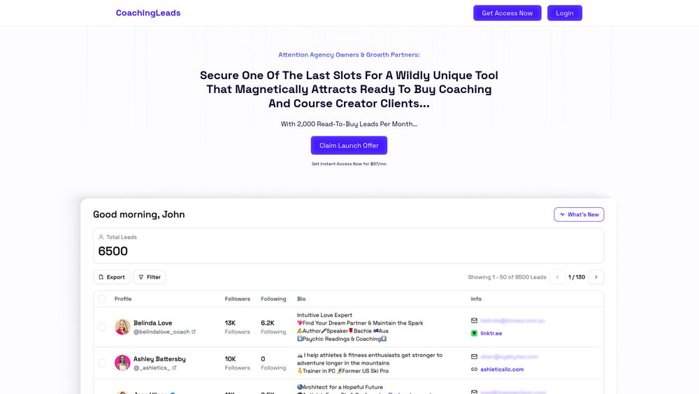image for coachingleads.io