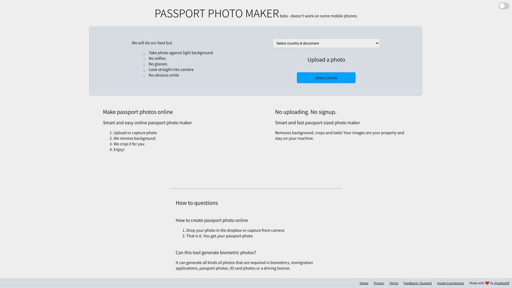 image for Passport Photo Maker