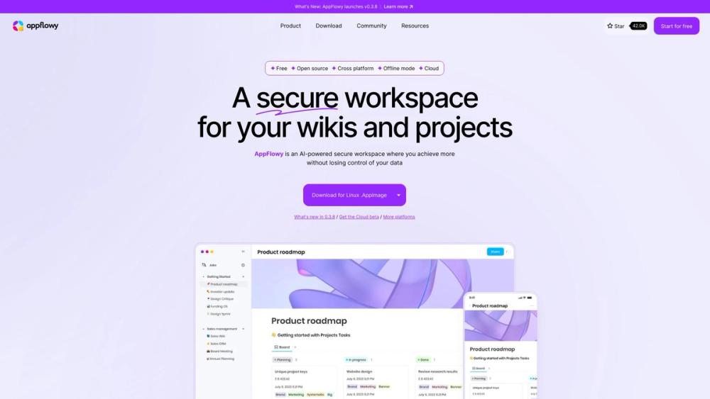 image for AppFlowy: open-source Notion alternative