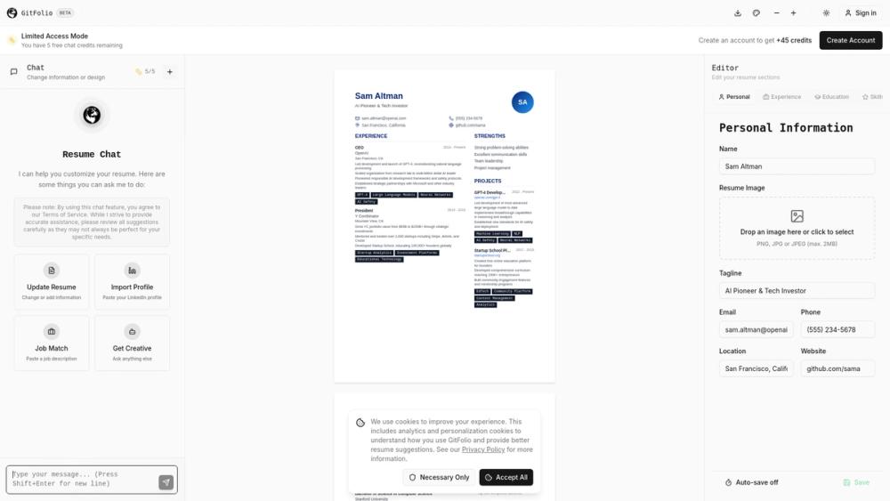 image for GitFolio