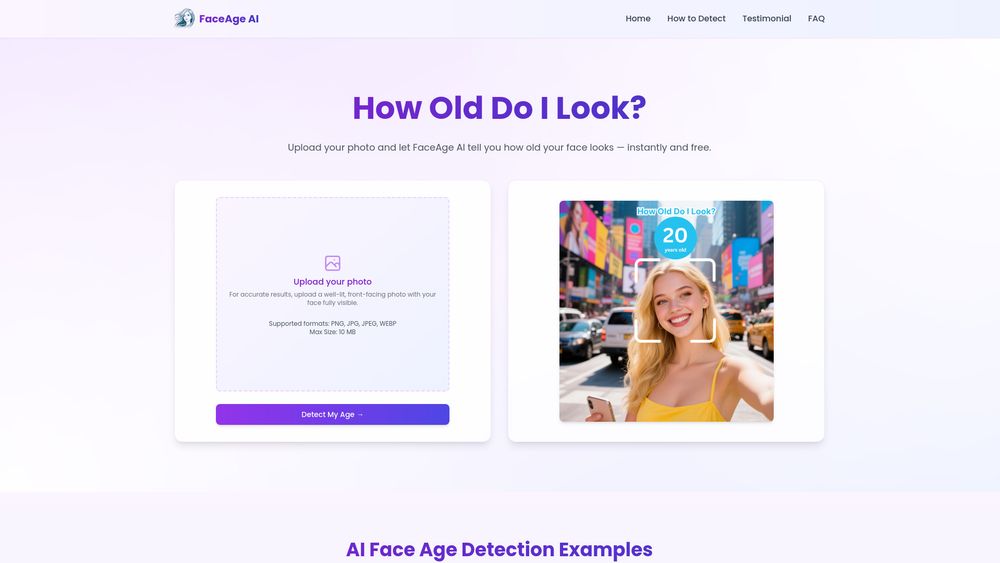 image for FaceAge AI