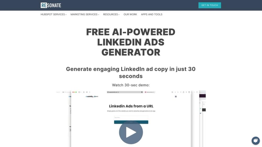 image for Free AI-Powered LinkedIn Ad Generator
