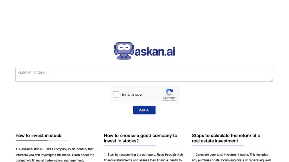 image for Ask an AI
