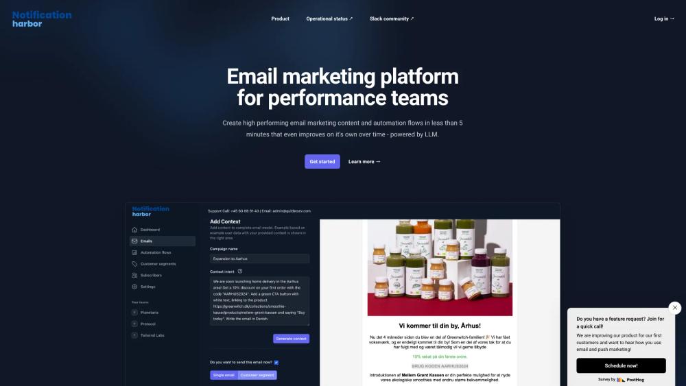 image for Notification harbor - AI Email marketing