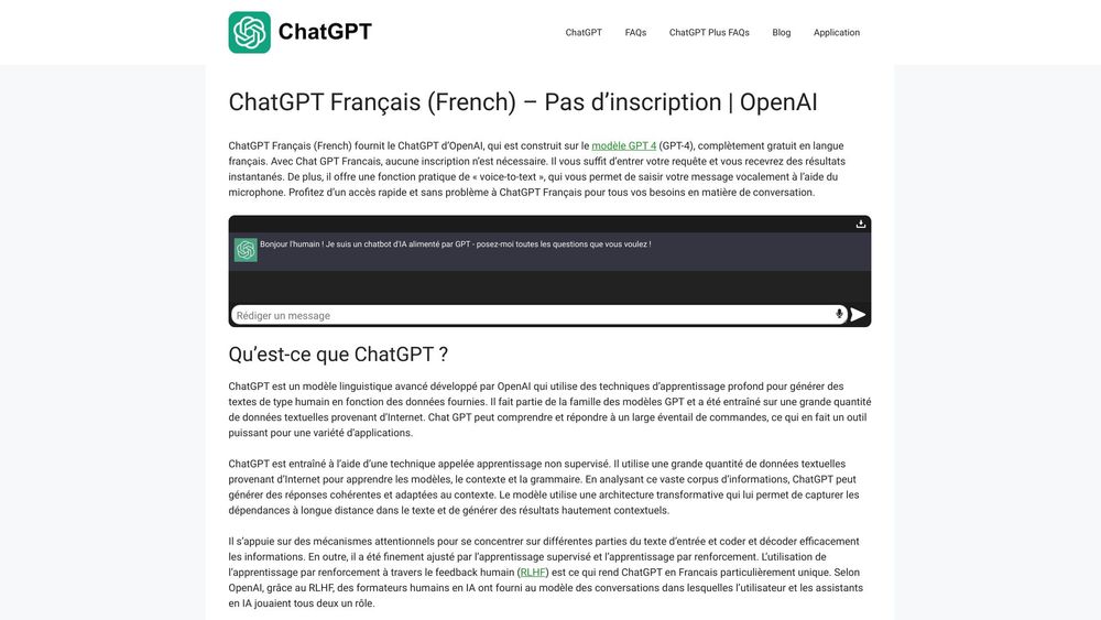 image for ChatGPT Français (French)