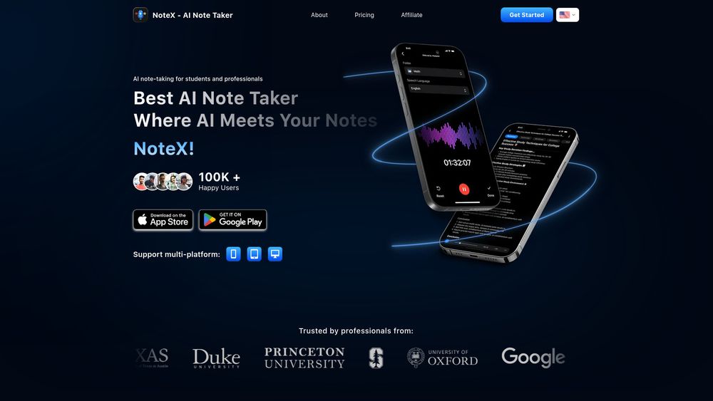 image for NoteX AI Notetaker, AI Notebook