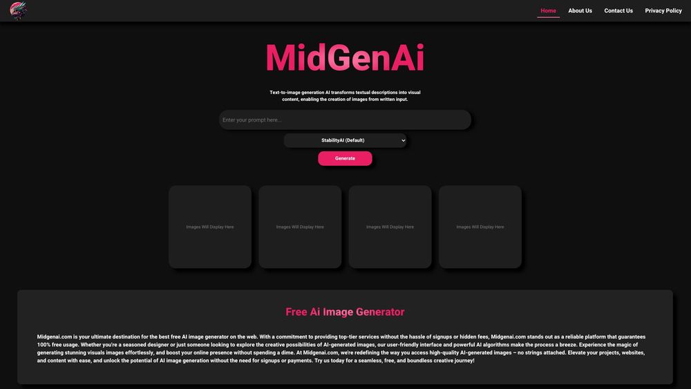 image for MidGenAI Free Text To Image
