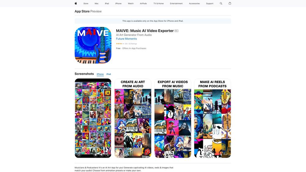 image for MAIVE: Music AI Video Exporter