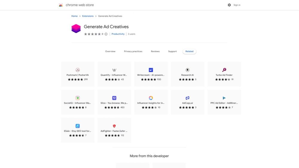 image for Generate ad creatives Extension