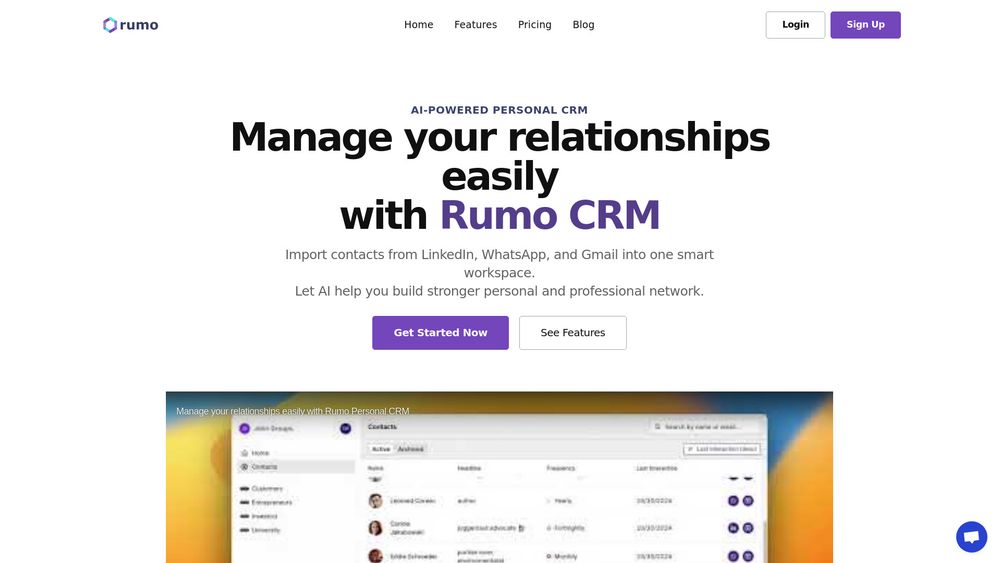 image for Rumo Personal CRM