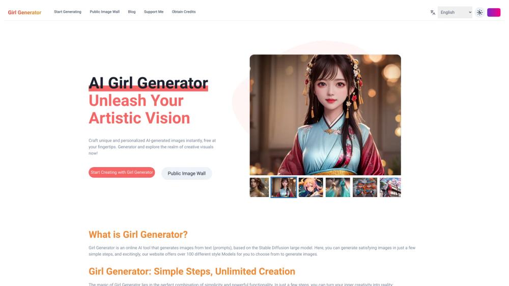 image for AI Gril Generator