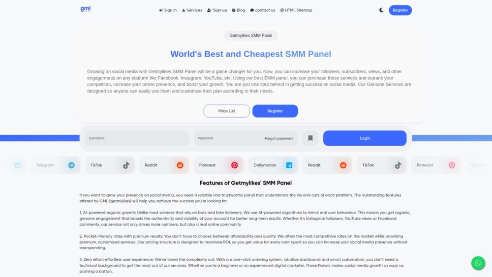 image for Best SMM Panel - GetMyLikes