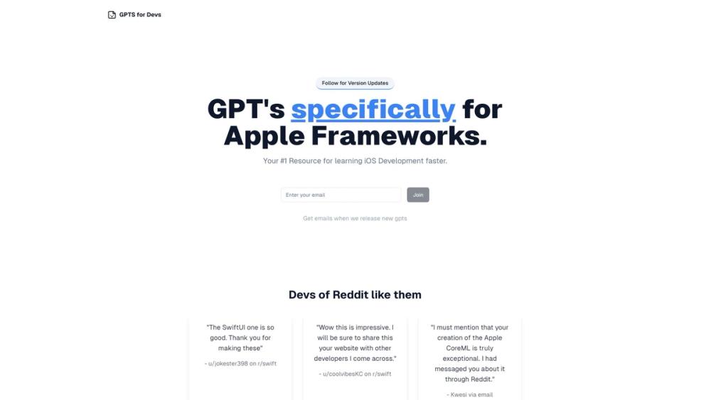 image for Code Gen GPTs for iOS Devs