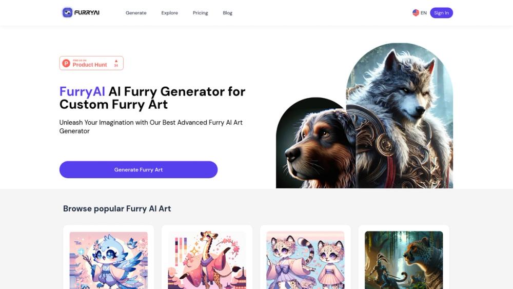 image for Furry AI Art Generator