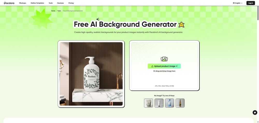 image for Pacdora AI Background Generator