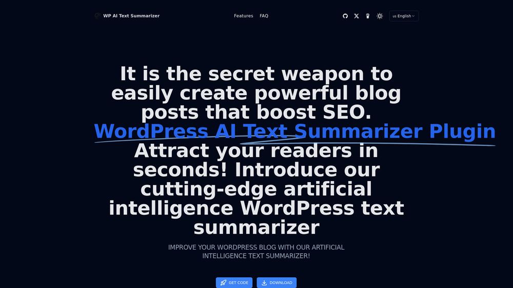 image for WP AI Text Summarizer