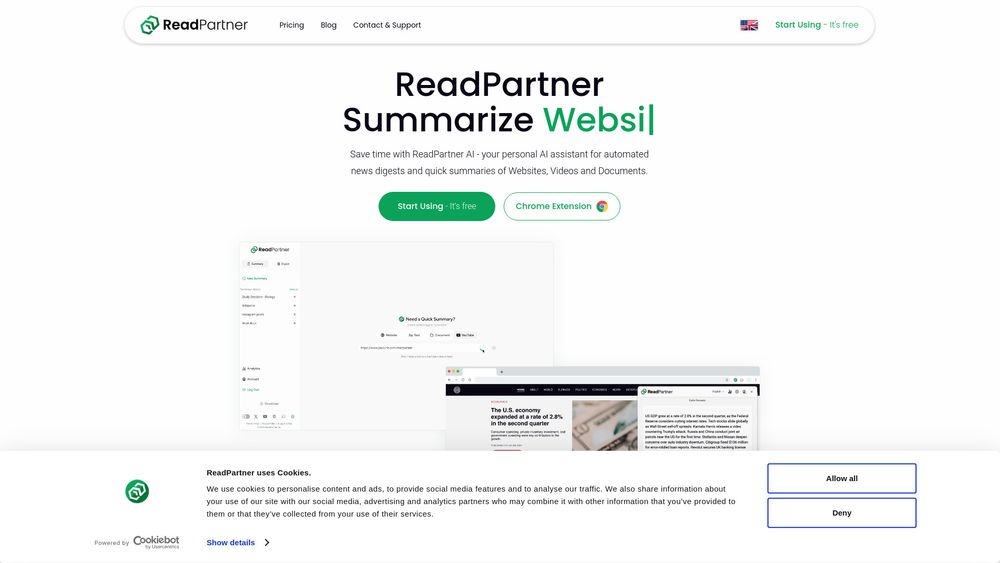 image for ReadPartner AI 1.0 - Portal + Extension