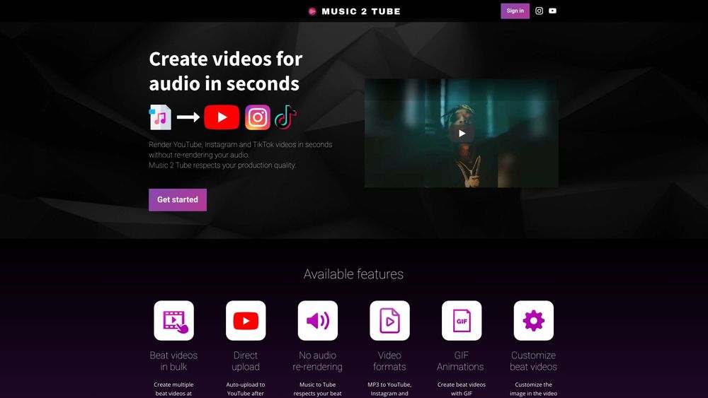 image for Music 2 Tube
