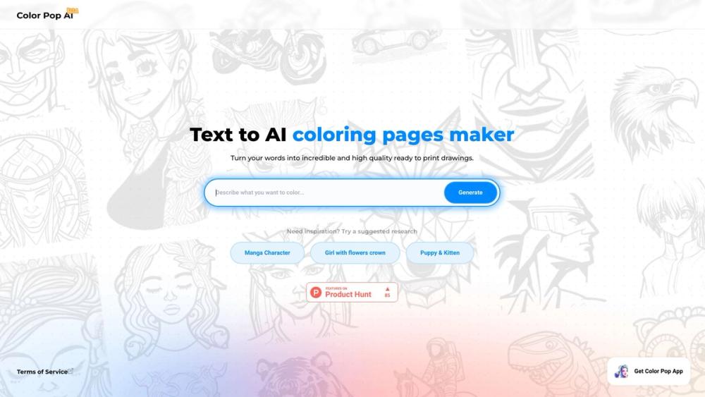 image for Color Pop - Coloring powered by AI