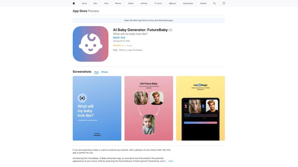 image for AI Baby Generator: FutureBaby