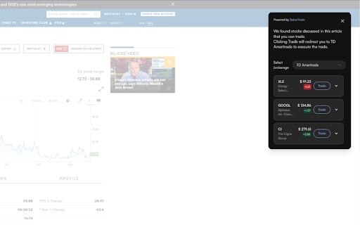 image for SaberTrade Browser Plugin