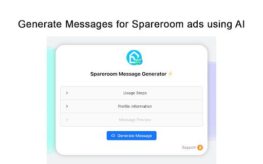 image for Spareroom Message Generator