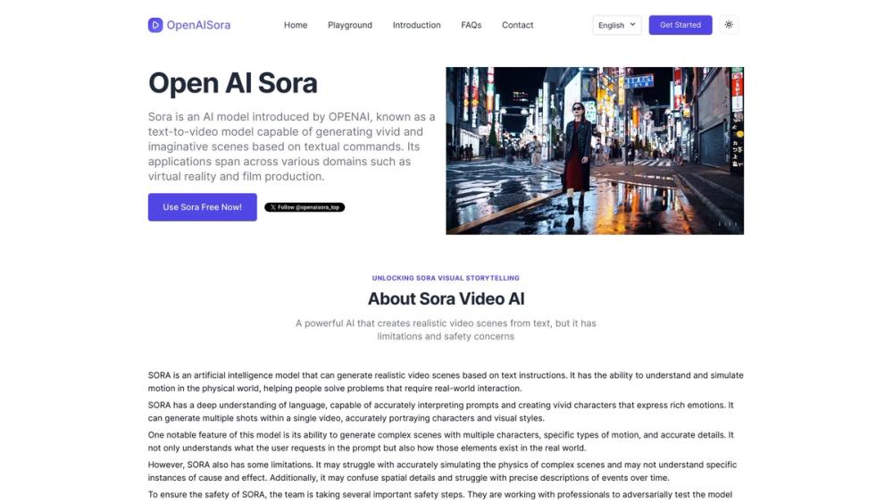 image for Open AI Sora