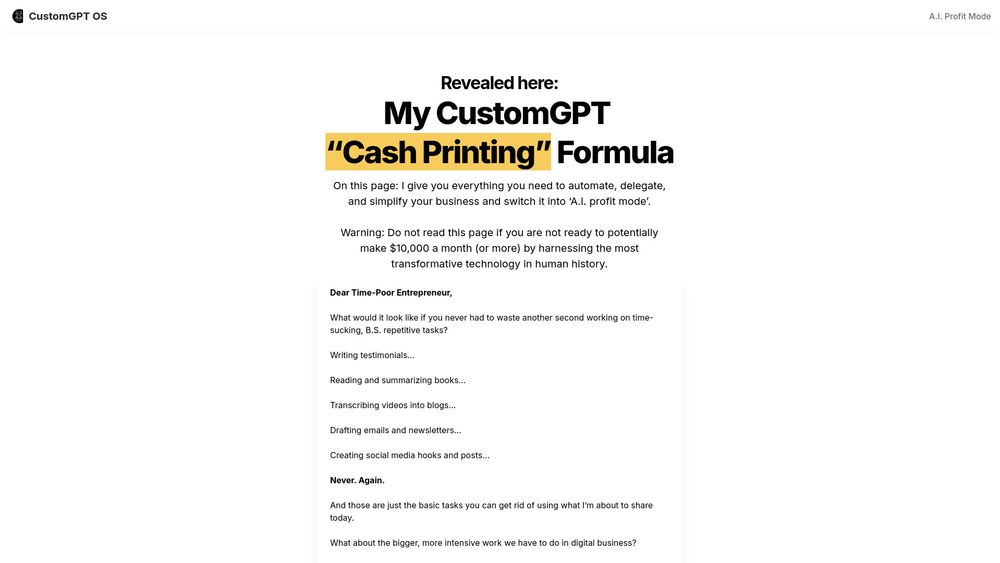 image for CustomGPT OS