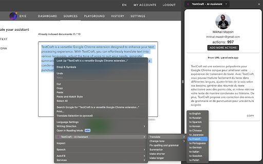 image for TextCraft - AI Assistant