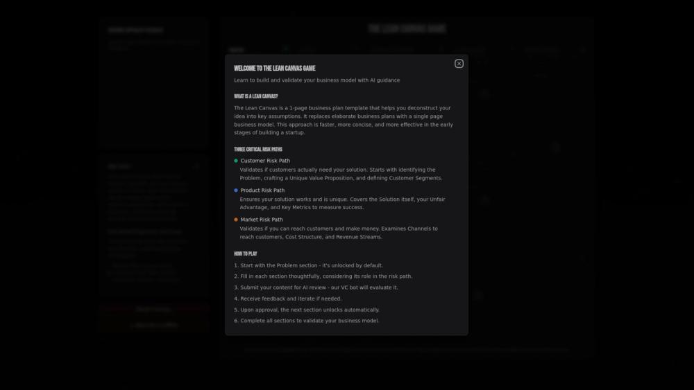 image for Lean Canvas Game