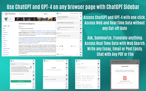 image for ChatGPT Sidebar & GPT-4 Vision Gemini AITOPIA