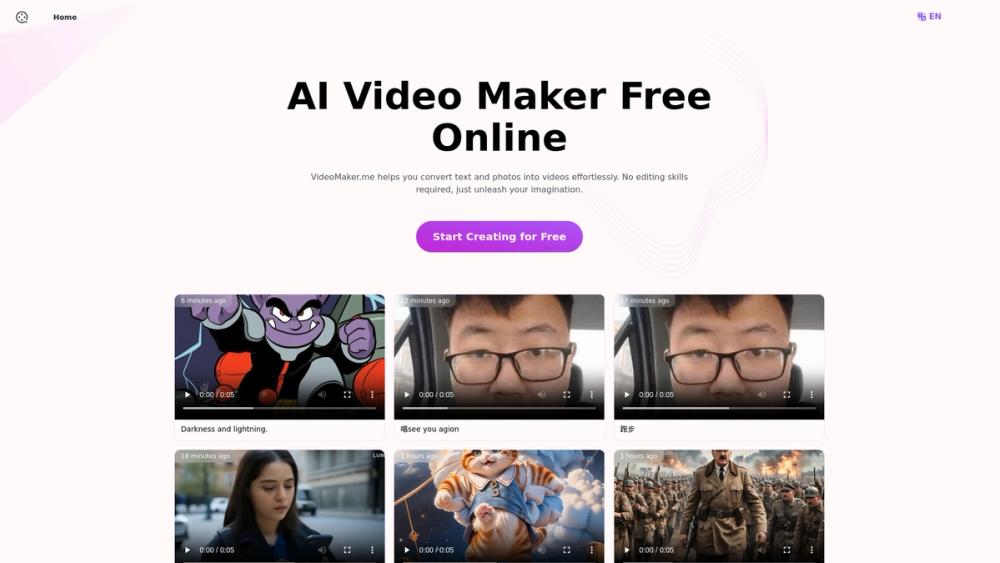 image for VideoMaker.me:AI Video Maker Free Online