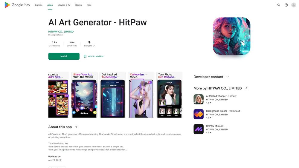 image for 4AiPaw - AI Art Generator