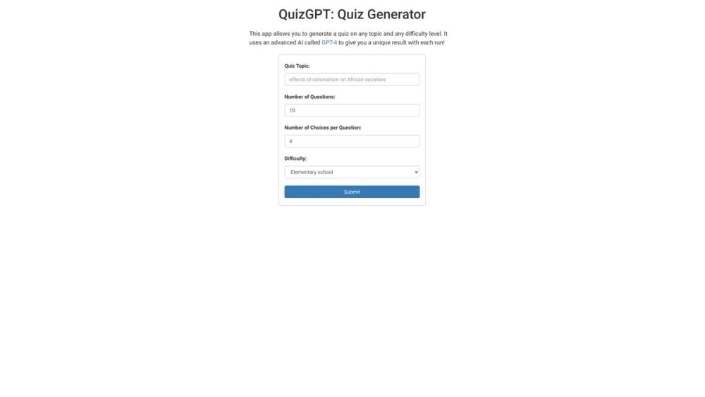 image for QuizGPT