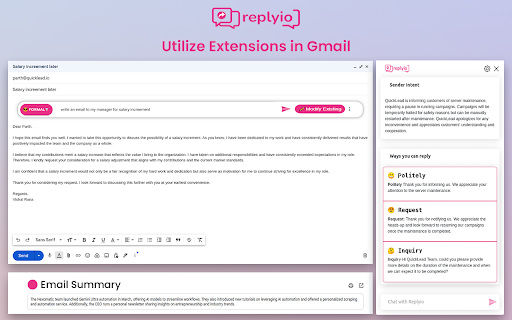 image for Replyio.com - AI Response Generator Chatgpt