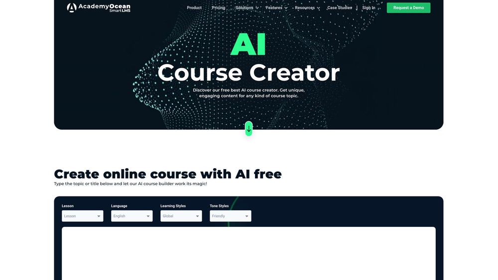 image for AI Course Creator - AcademyOcean