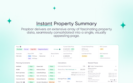 image for Propbar - Property Data Enhancer