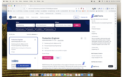 image for JobTetris - Quick Add