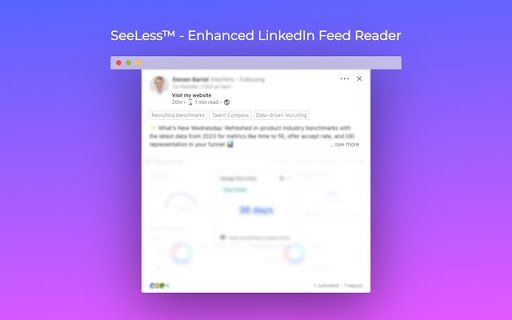 image for SeeLess™ - Enhanced LinkedIn Feed Reader