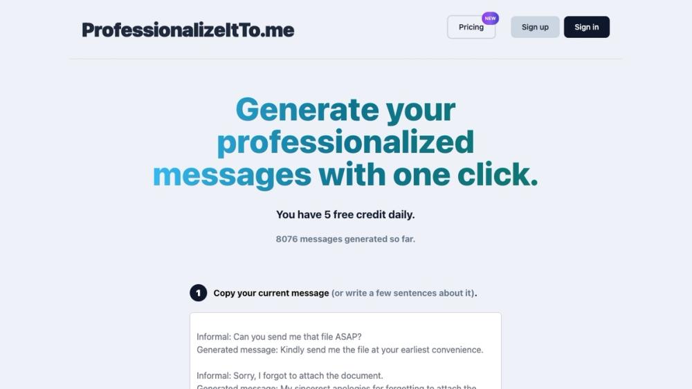 image for Professionalize It To Me
