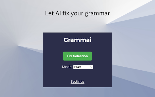 image for Grammai: AI Grammar Checker (GPT-Powered)