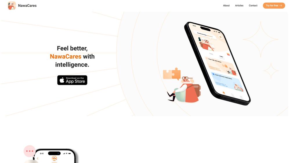 image for NawaCares: AI Therapy & Journal