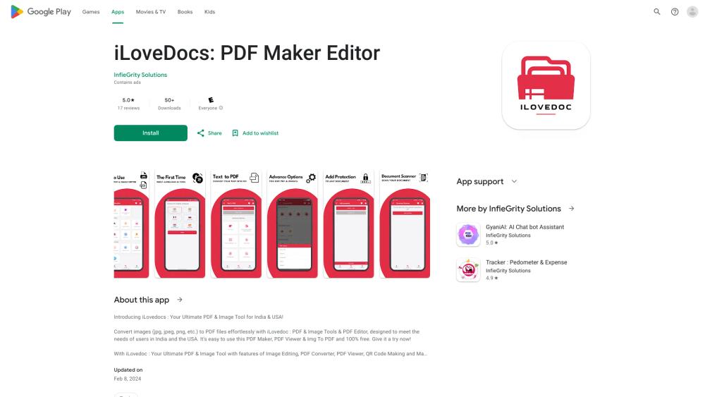 image for iLoveDocs: PDF Maker Editor