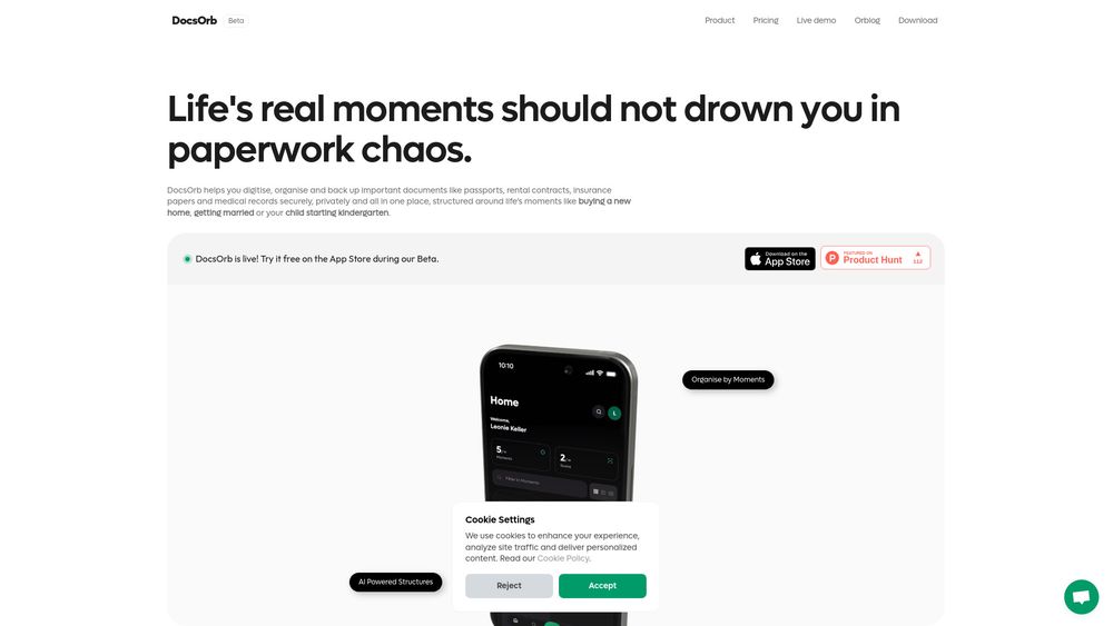 image for DocsOrb: Organise personal documents