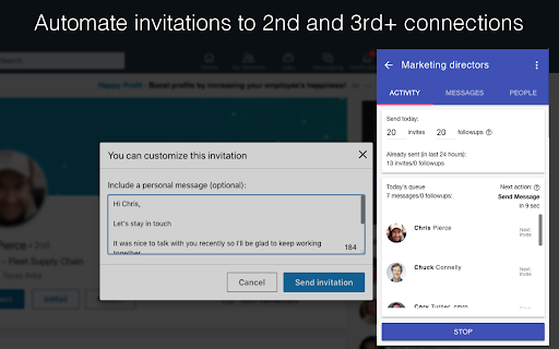 image for InTouch: LinkedIn auto connections & messages