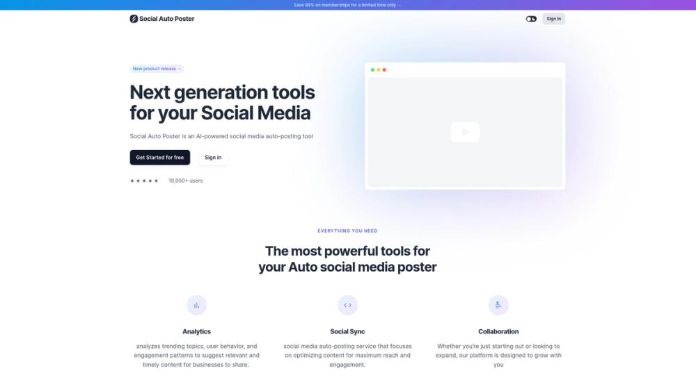 image for Social Auto Poster