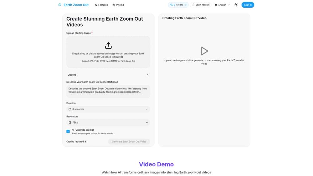 image for Earth Zoom Out AI