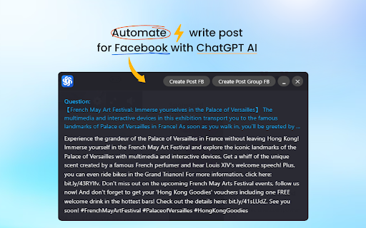 image for ChatGPT For Facebook
