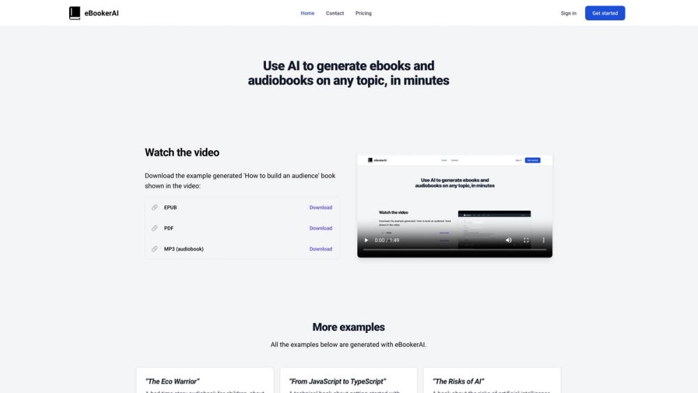 image for eBookerAI